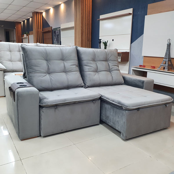 Sofá com Chaise 2,90 x 1,80 - Fox – Conceito Mobile